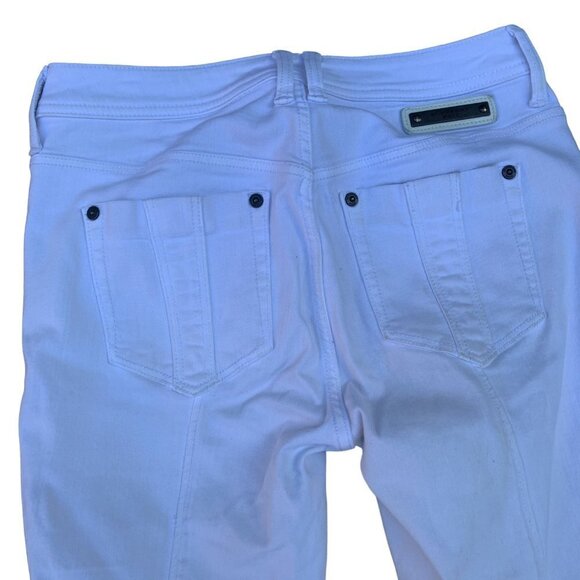 Vintage Burberry Doverdale Capris White Size 28 - Picture 5 of 12